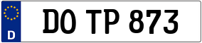 Trailer License Plate